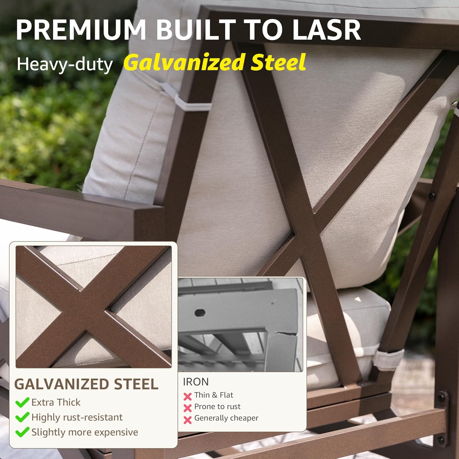 NATURAL EXPRESSIONS Rocking Bistro Set